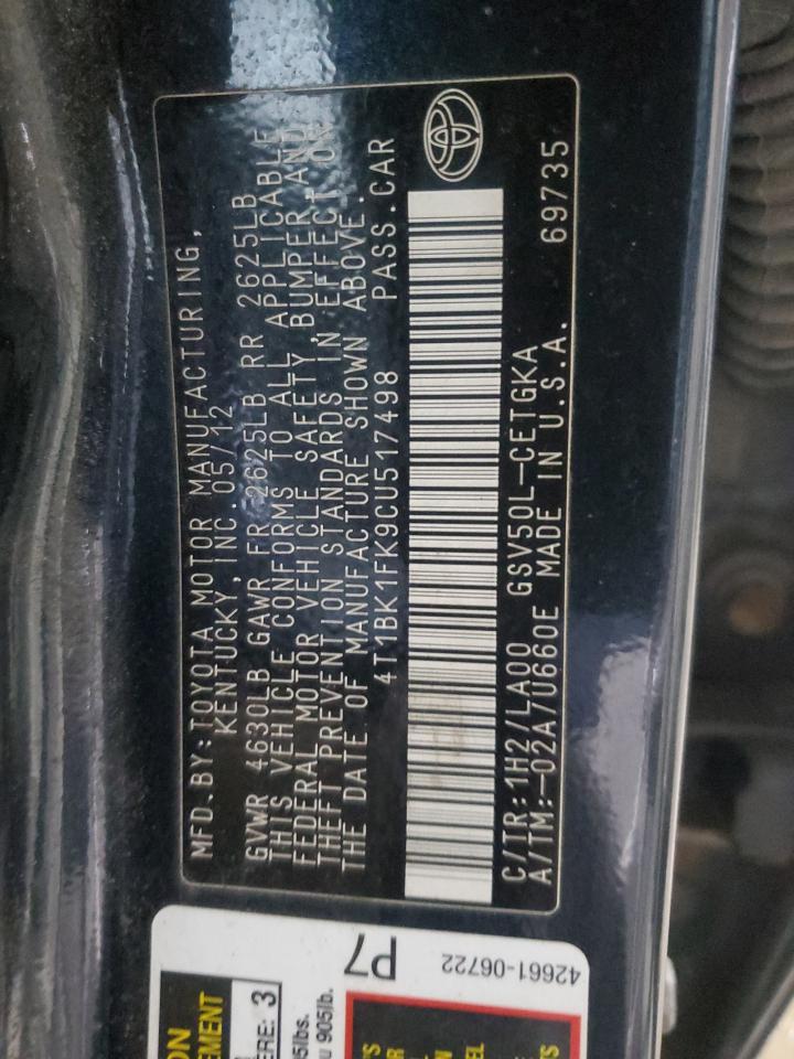 2012 Toyota Camry - Image 12
