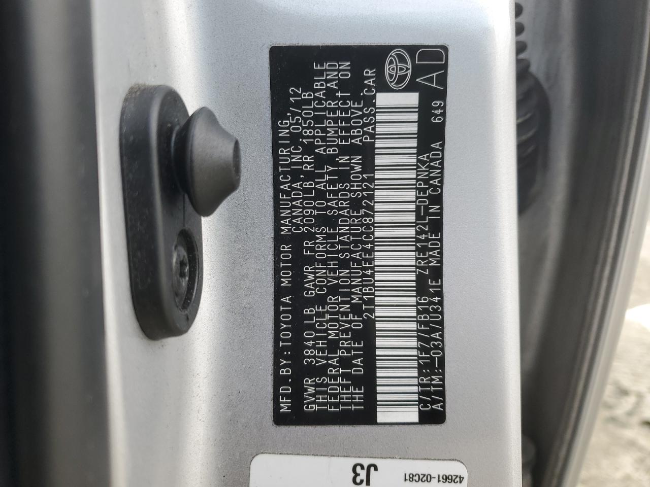 2012 Toyota Corolla - Image 12