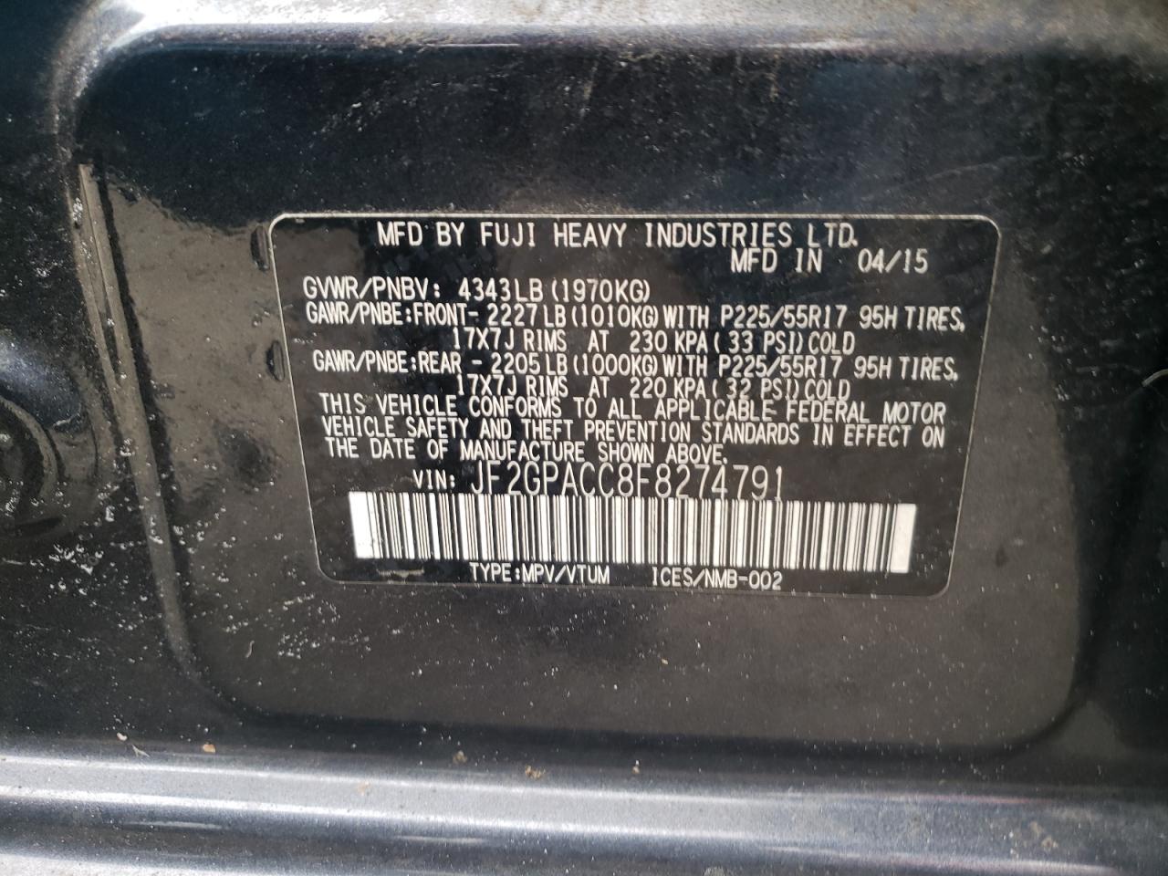 2015 Subaru XV - Image 12