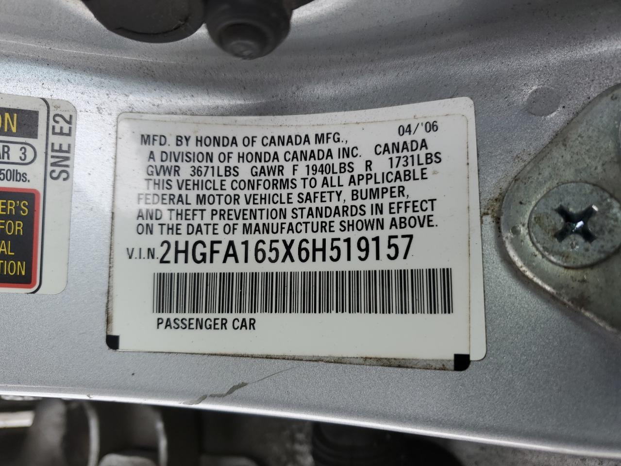 2006 Honda Civic - Image 14