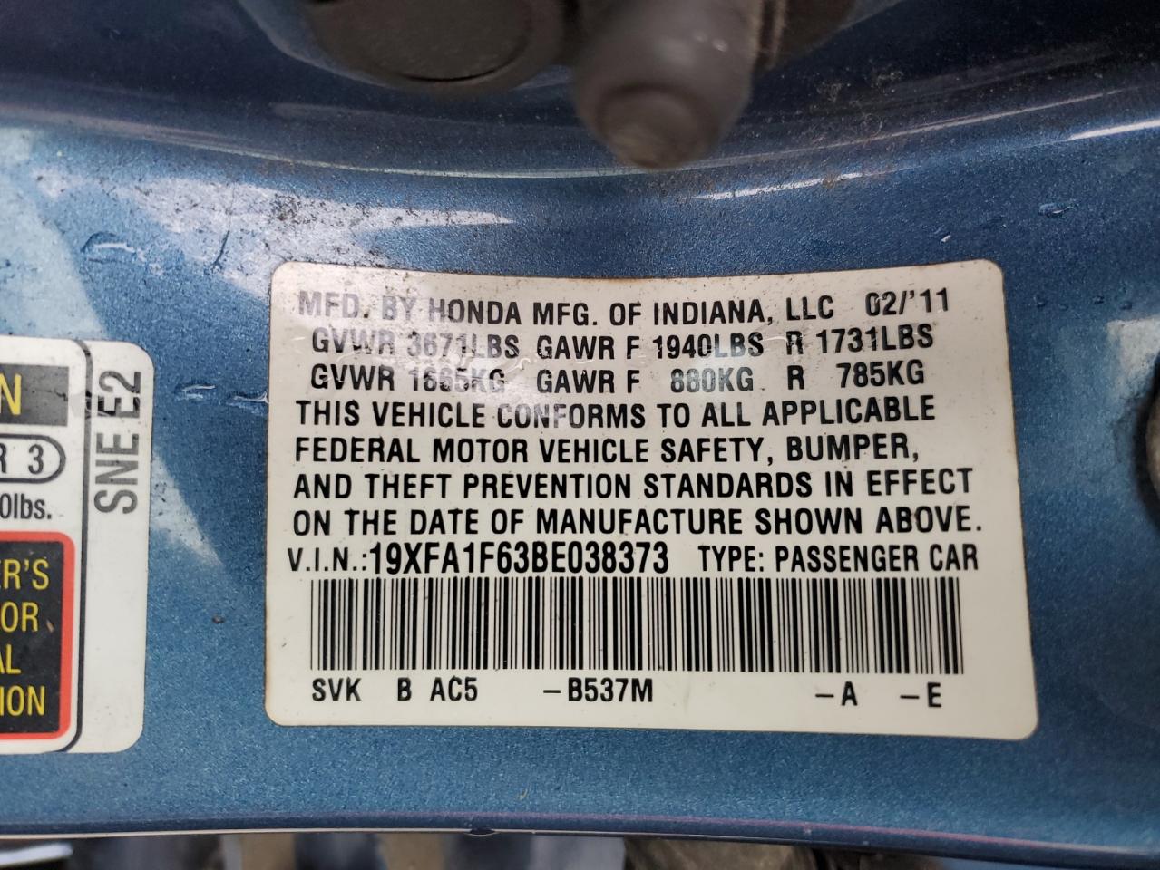 2011 Honda Civic - Image 12