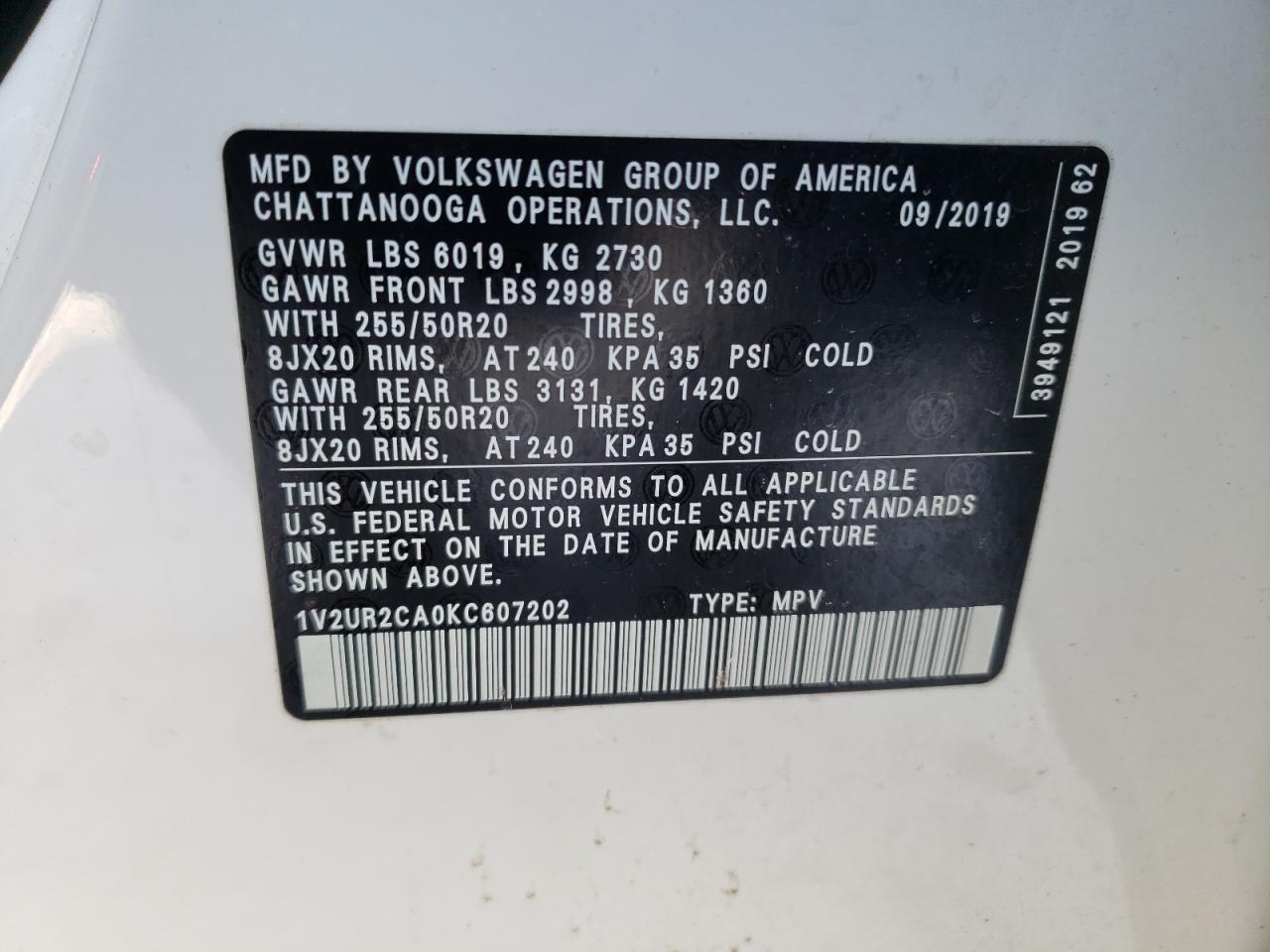 2019 Volkswagen Atlas - Image 14
