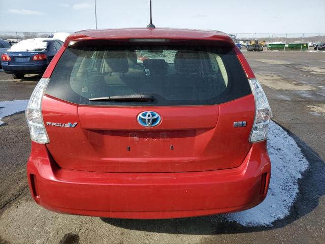 TOYOTA PRIUS 2012 Red