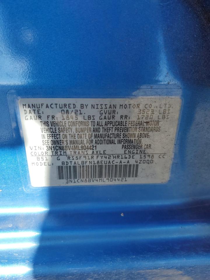 3N1CN8BV4ML904421 NISSAN VERSA 2021