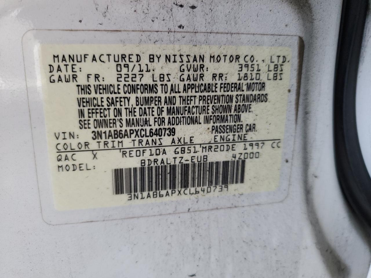 2012 Nissan Sentra - Image 13