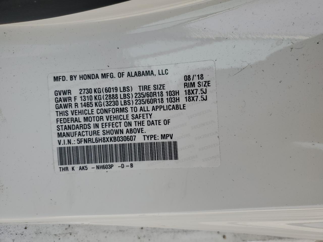2019 Honda Odyssey - Image 13