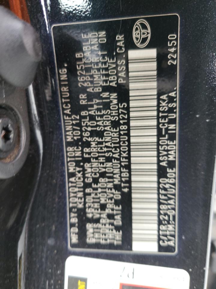 2012 Toyota Camry - Image 12