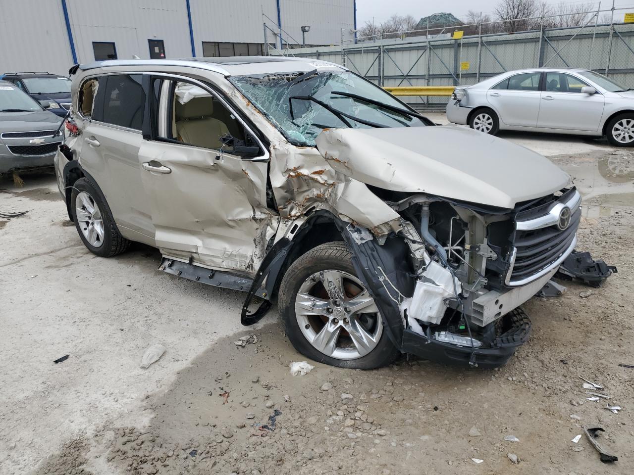 2014 Toyota Highlander Limited VIN: 5TDDKRFH0ES017821 Lot: 43448815