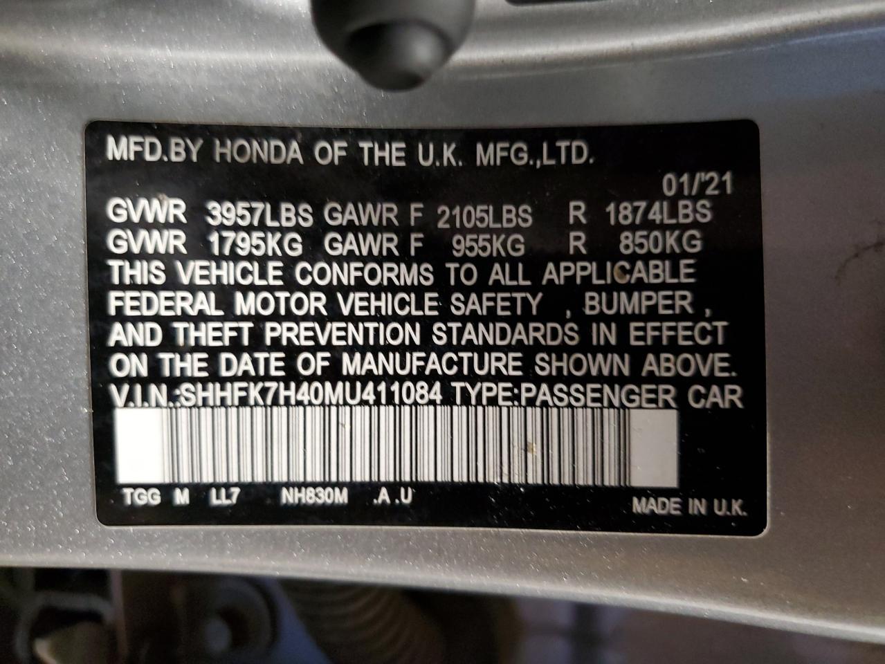 2021 Honda Civic - Image 13