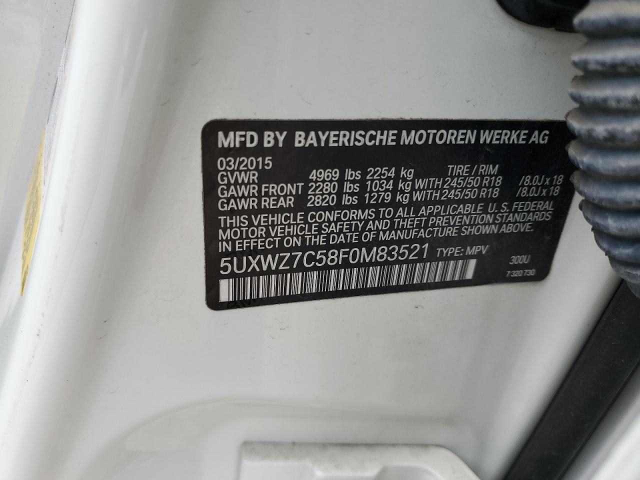 2015 BMW X3 - Image 13