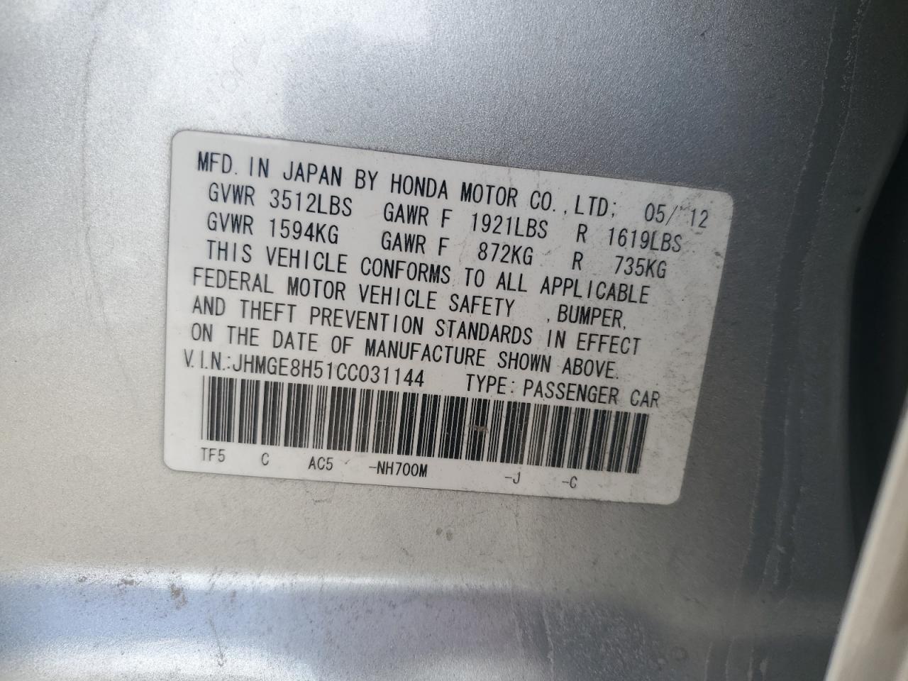 2012 Honda Fit - Image 15
