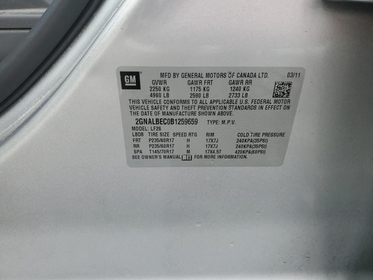 2011 Chevrolet Equinox - Image 13