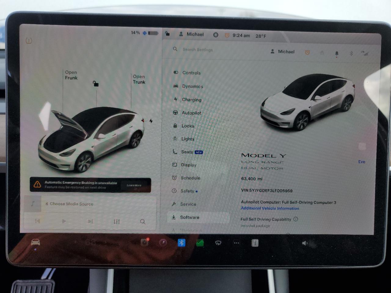 5YJYGDEF3LF005959 Tesla Model Y 2020. Фото: 8