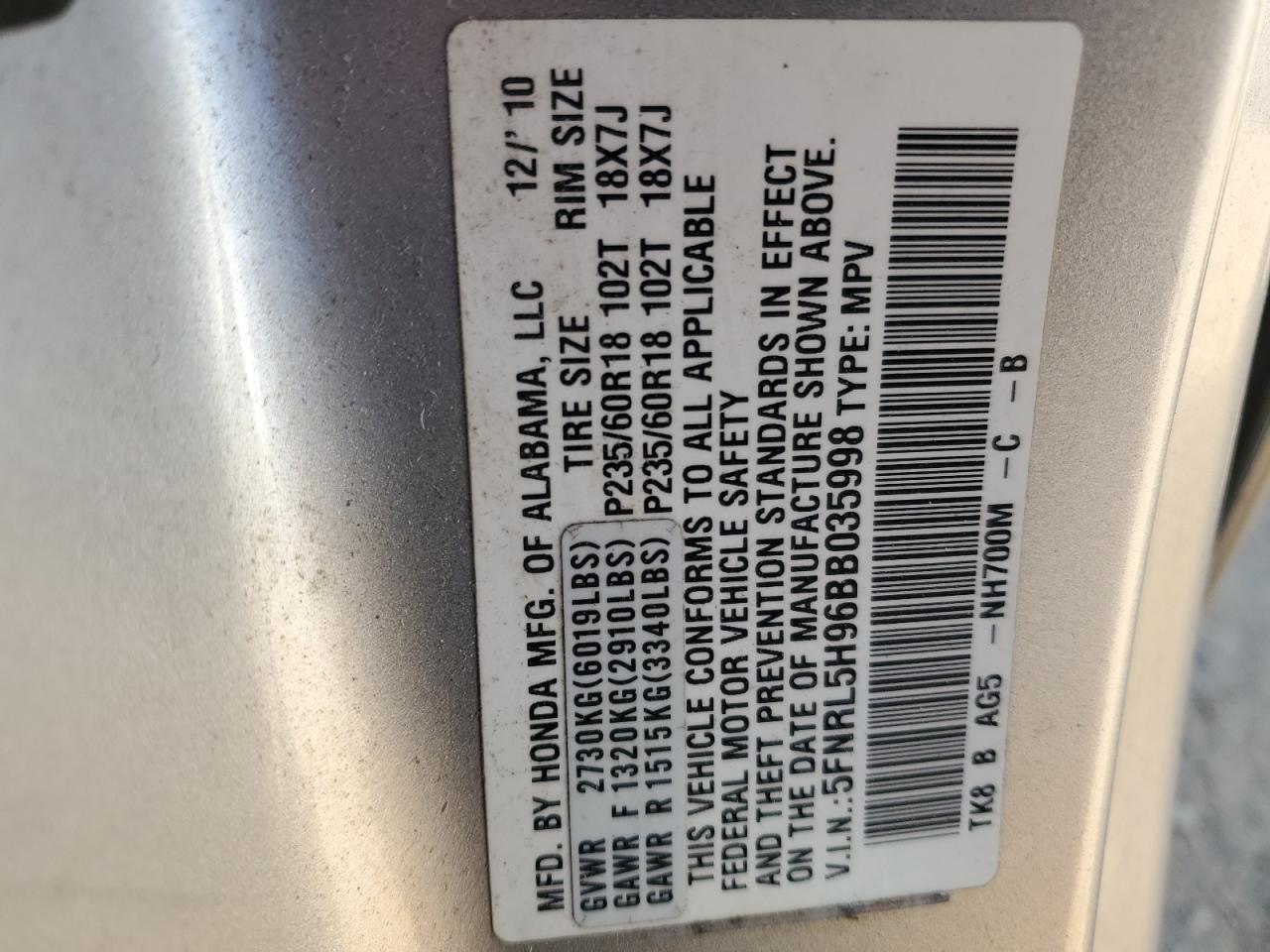 2011 Honda Odyssey - Image 13