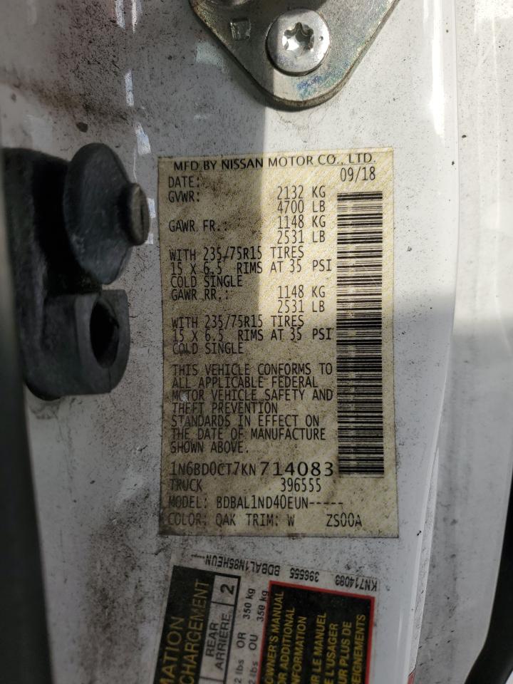 1N6BD0CT7KN714083 NISSAN FRONTIER 2019