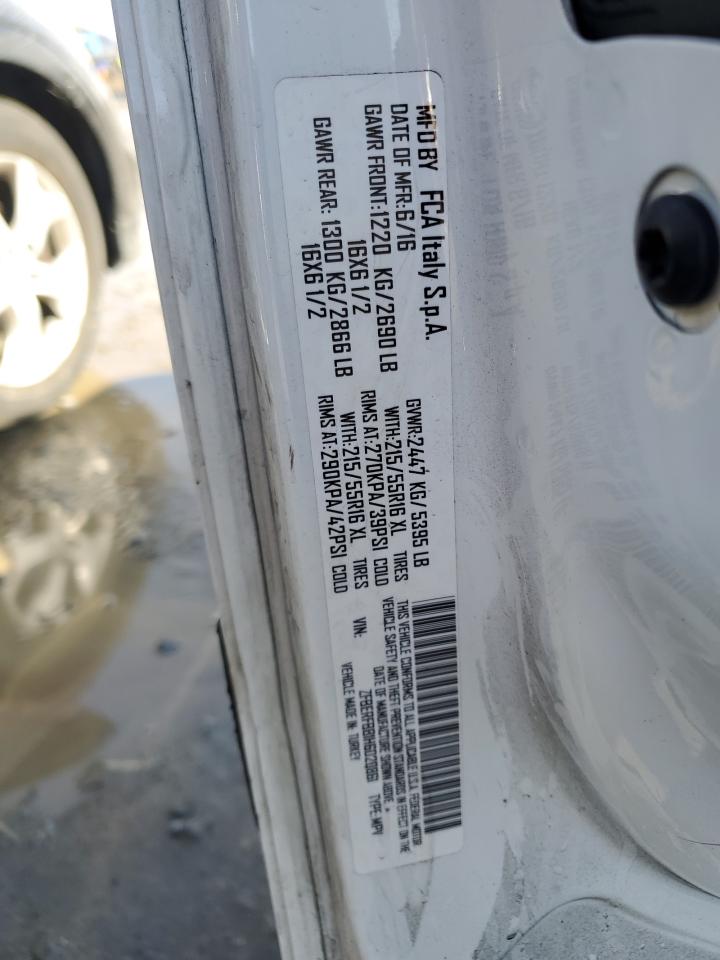 2017 Ram Promaster City Slt VIN: ZFBERFBB1H6D20861 Lot: 45356405