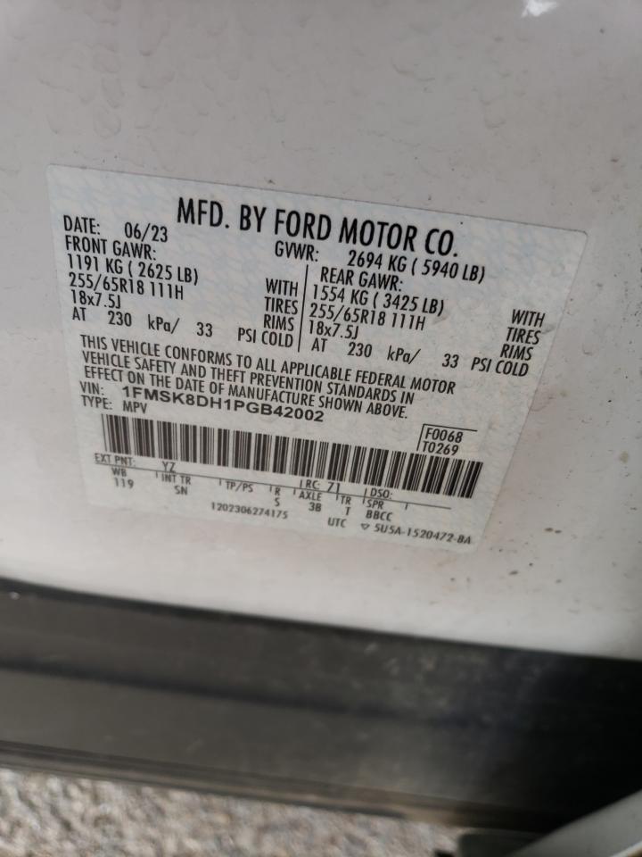 1FMSK8DH1PGB42002 FORD EXPLORER 2023