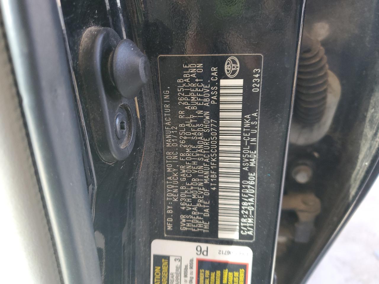 2012 Toyota Camry - Image 12