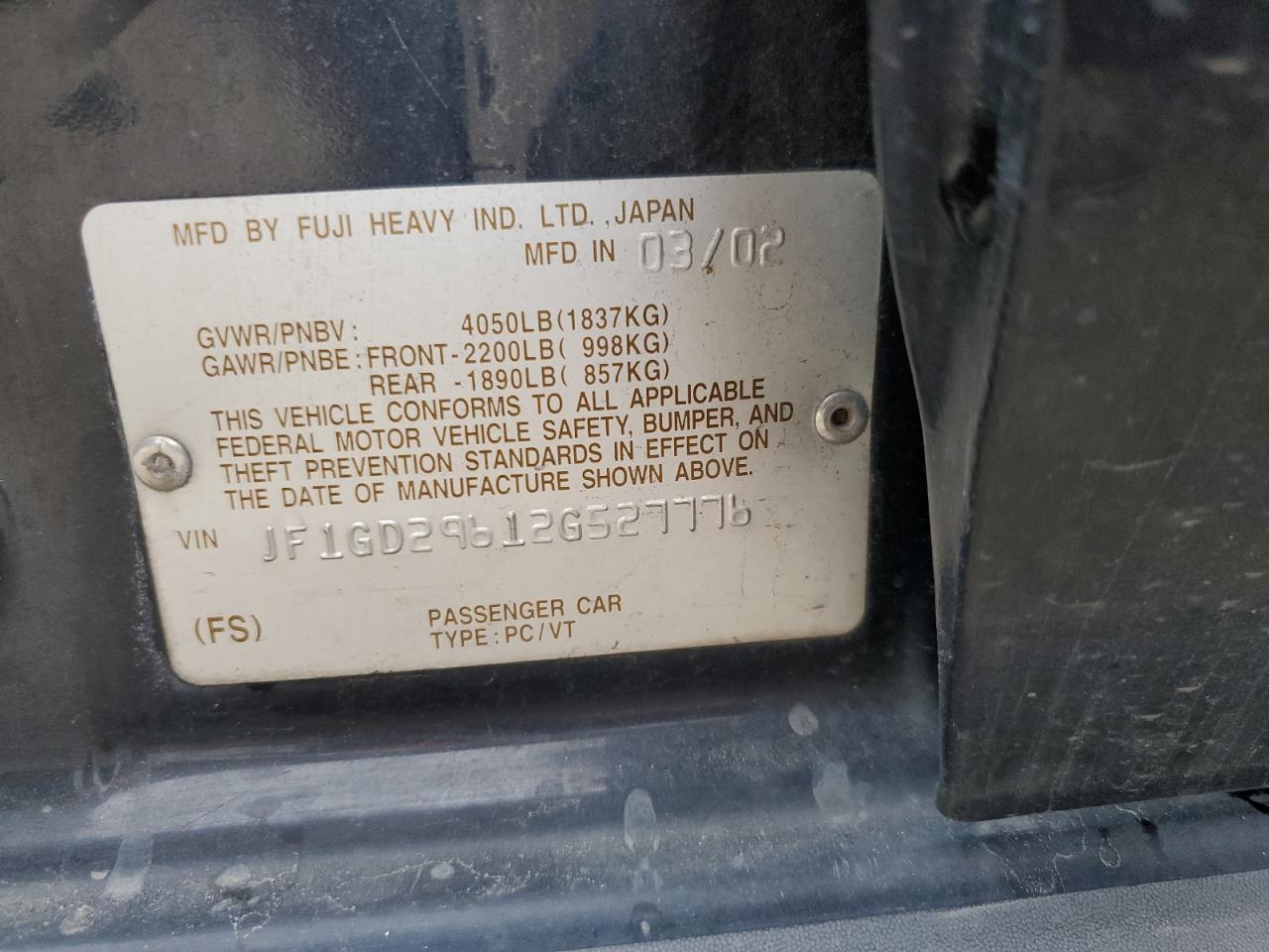 2002 Subaru WRX - Image 12