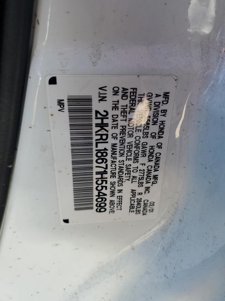 2001 Honda Odyssey Ex VIN: 2HKRL18671H554699 Lot: 46690335
