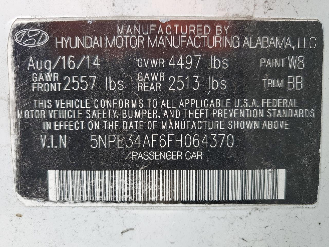 2015 Hyundai Sonata - Image 13