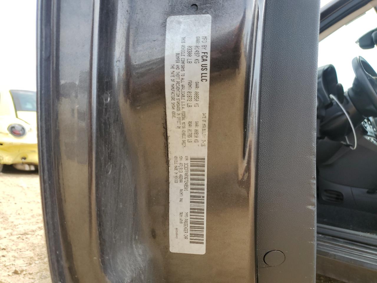 2016 Fiat 500 Pop VIN: 3C3CFFAR3GT248501 Lot: 45696465