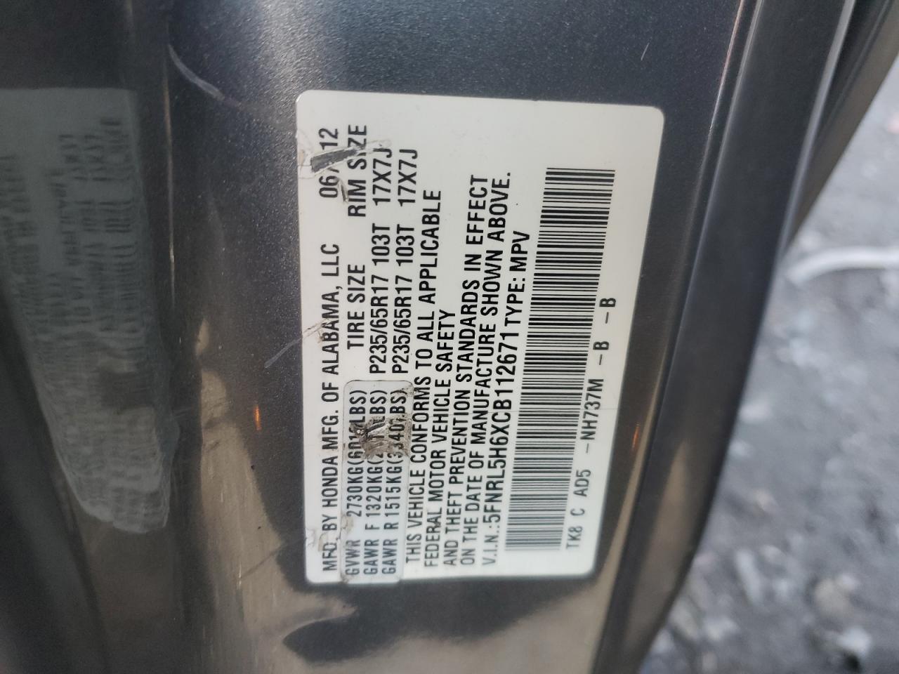 2012 Honda Odyssey - Image 13