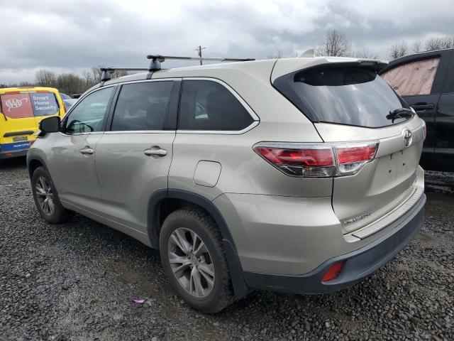  TOYOTA HIGHLANDER 2015 Gold