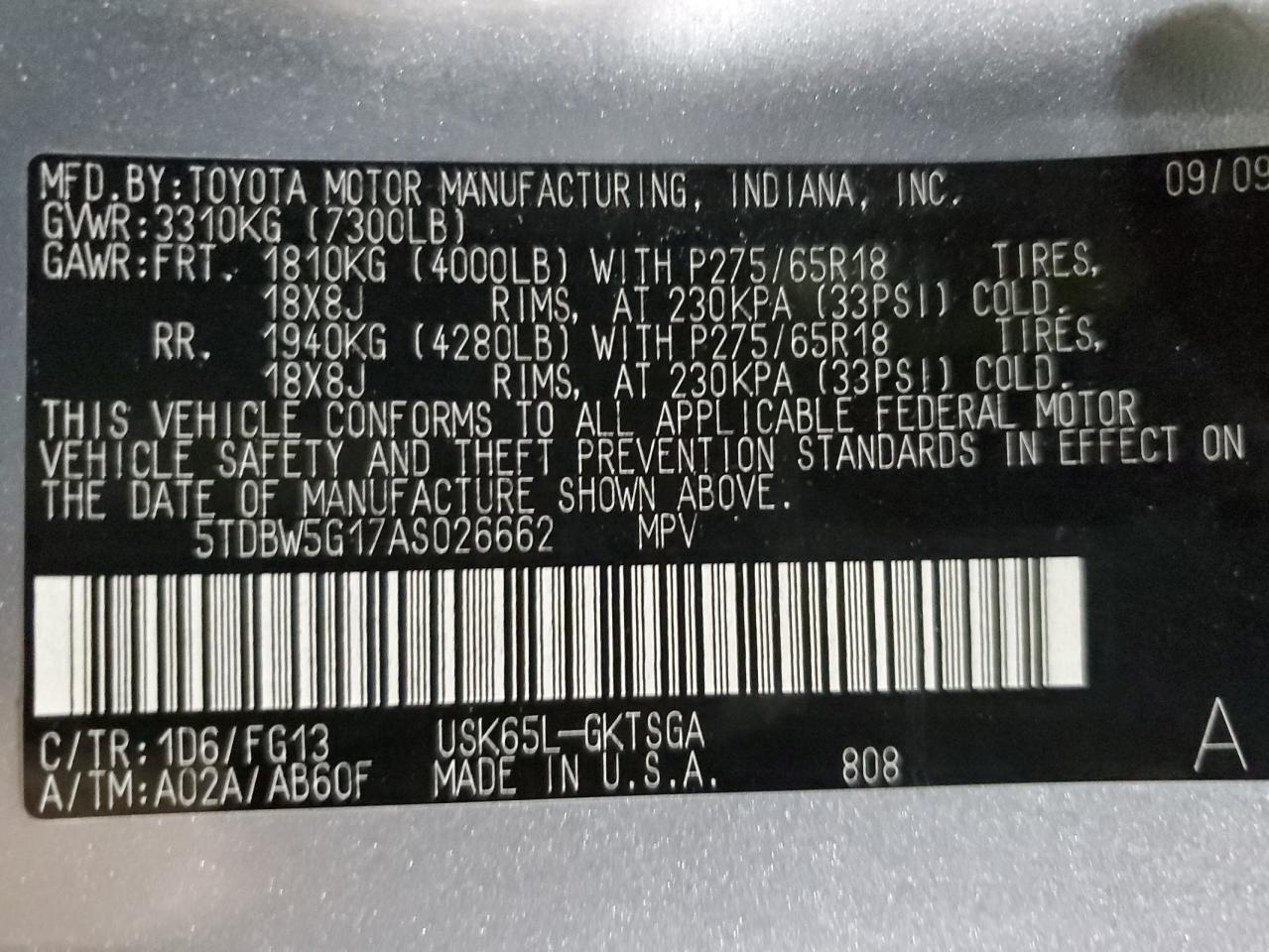 2010 Toyota Sequoia - Image 14