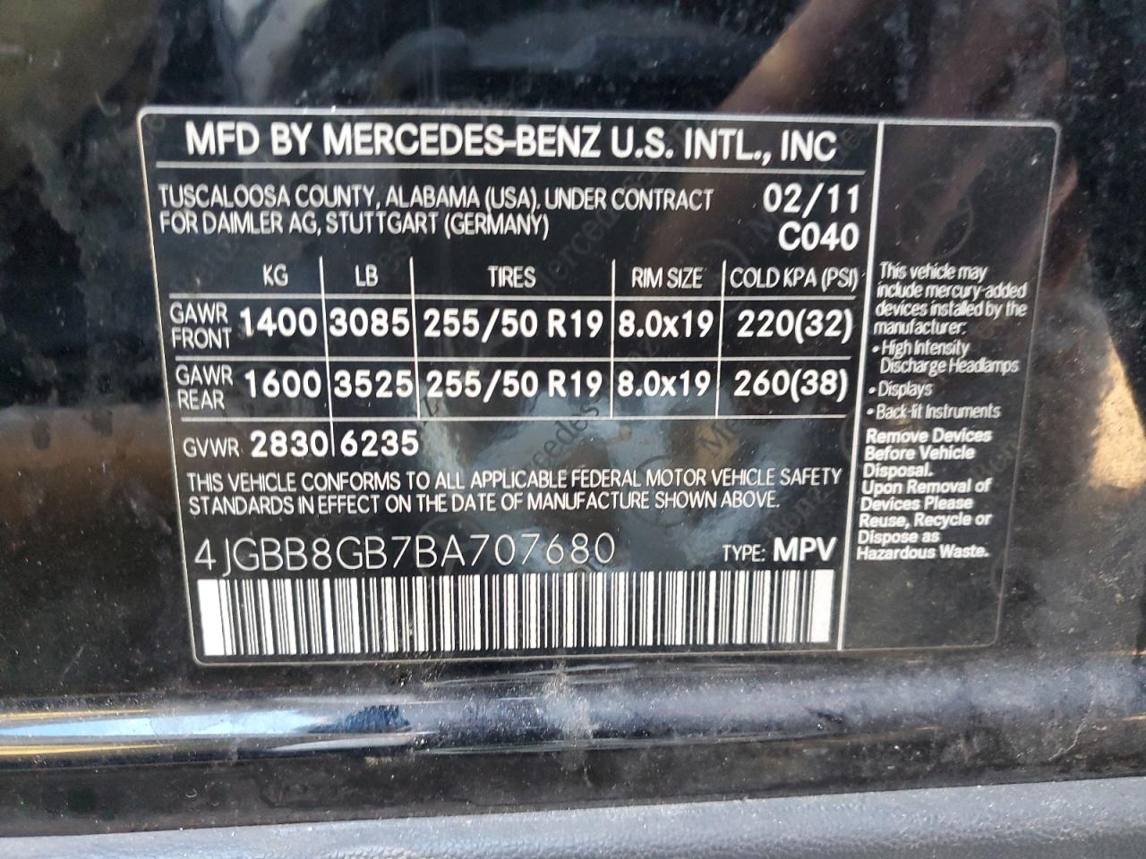 2011 Mercedes-Benz M-klasse - Image 12
