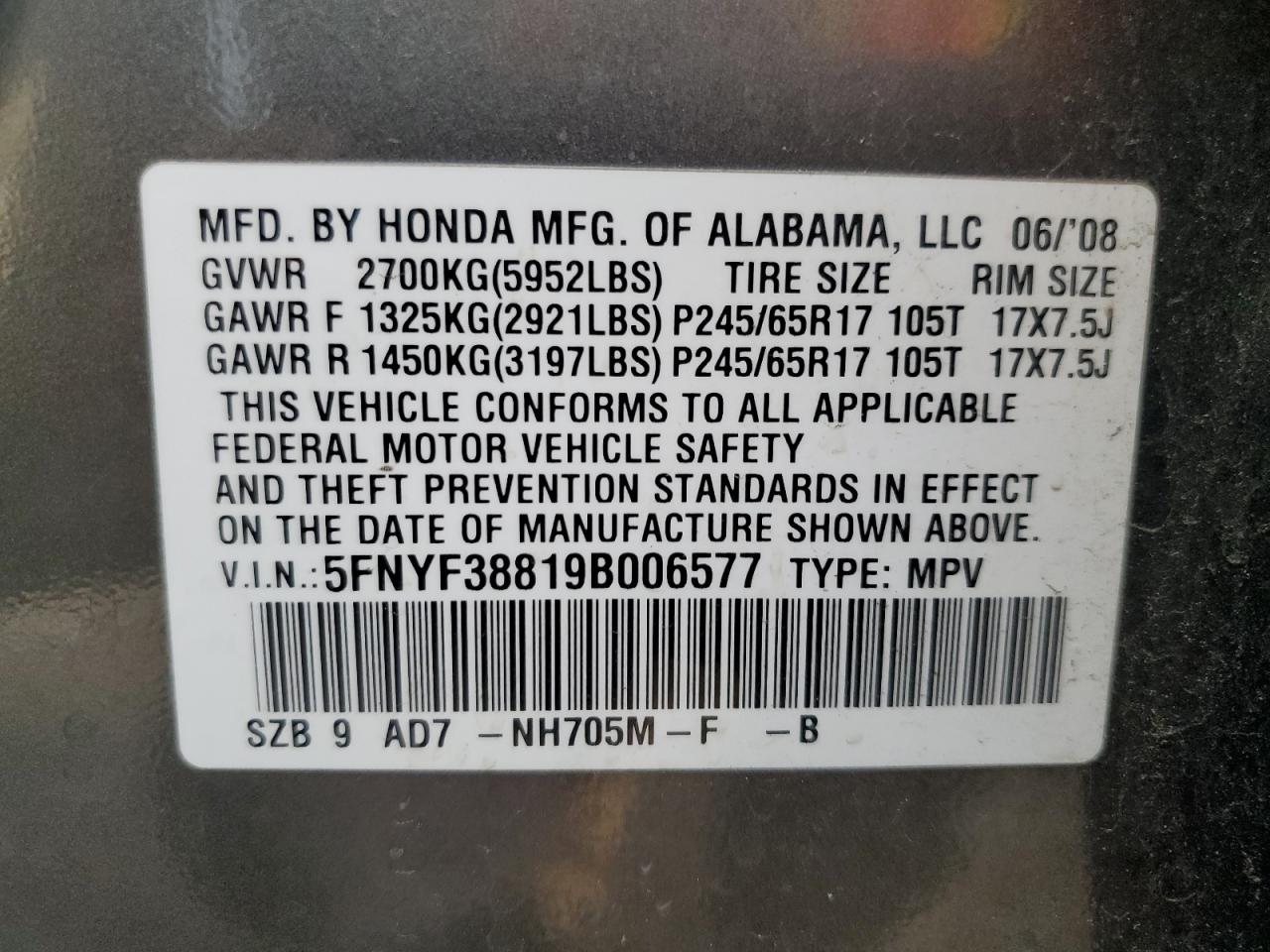2009 Honda Pilot - Image 16