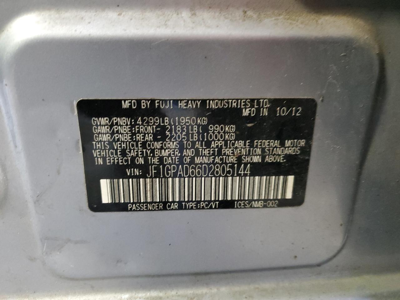 2013 Subaru Impreza - Image 12