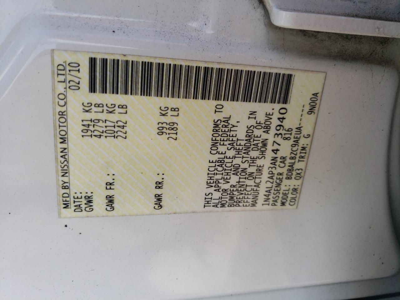 2010 Nissan Altima - Image 15