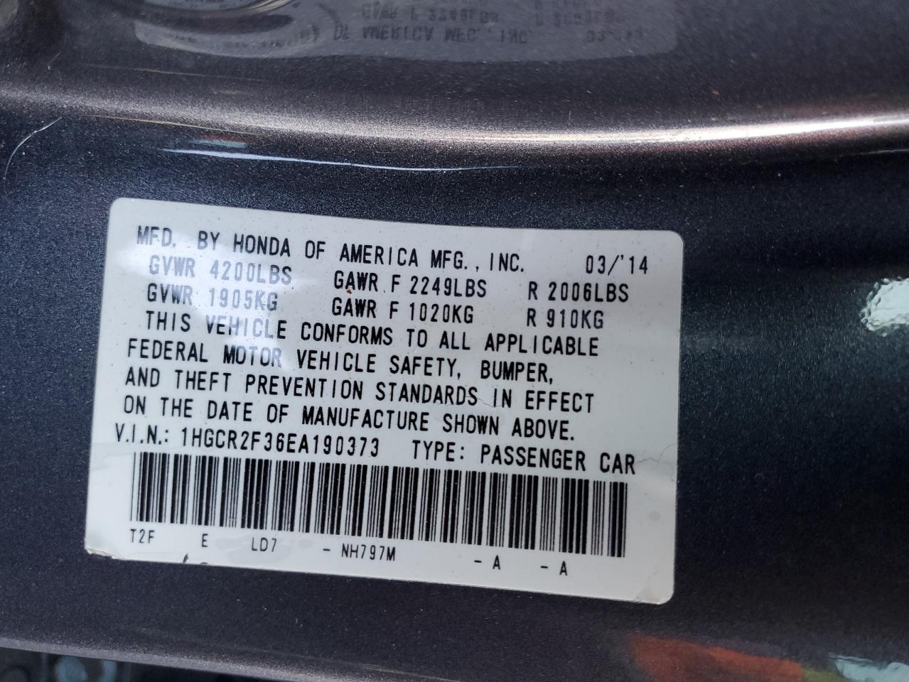 2014 Honda Accord - Image 12