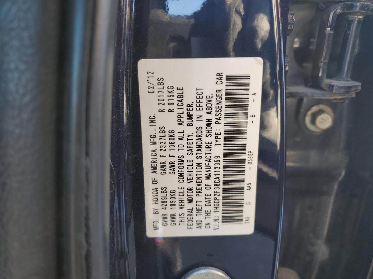 2012 Honda Accord - Image 14