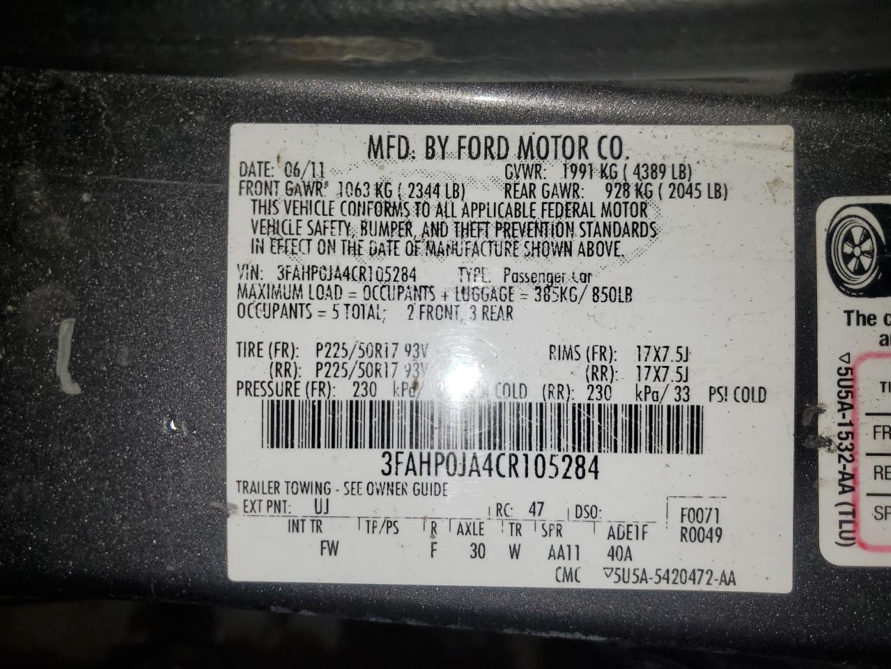 2012 Ford Fusion - Image 15