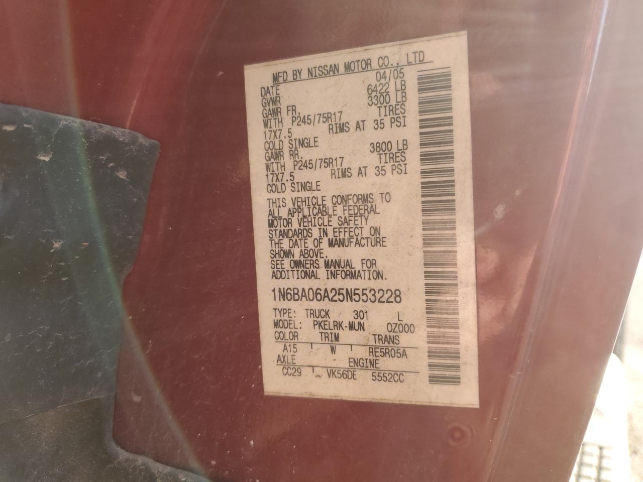 2005 Nissan Titan - Image 12