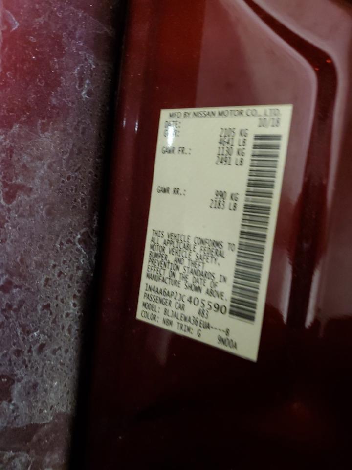 1N4AA6AP2JC405590 NISSAN MAXIMA 2018