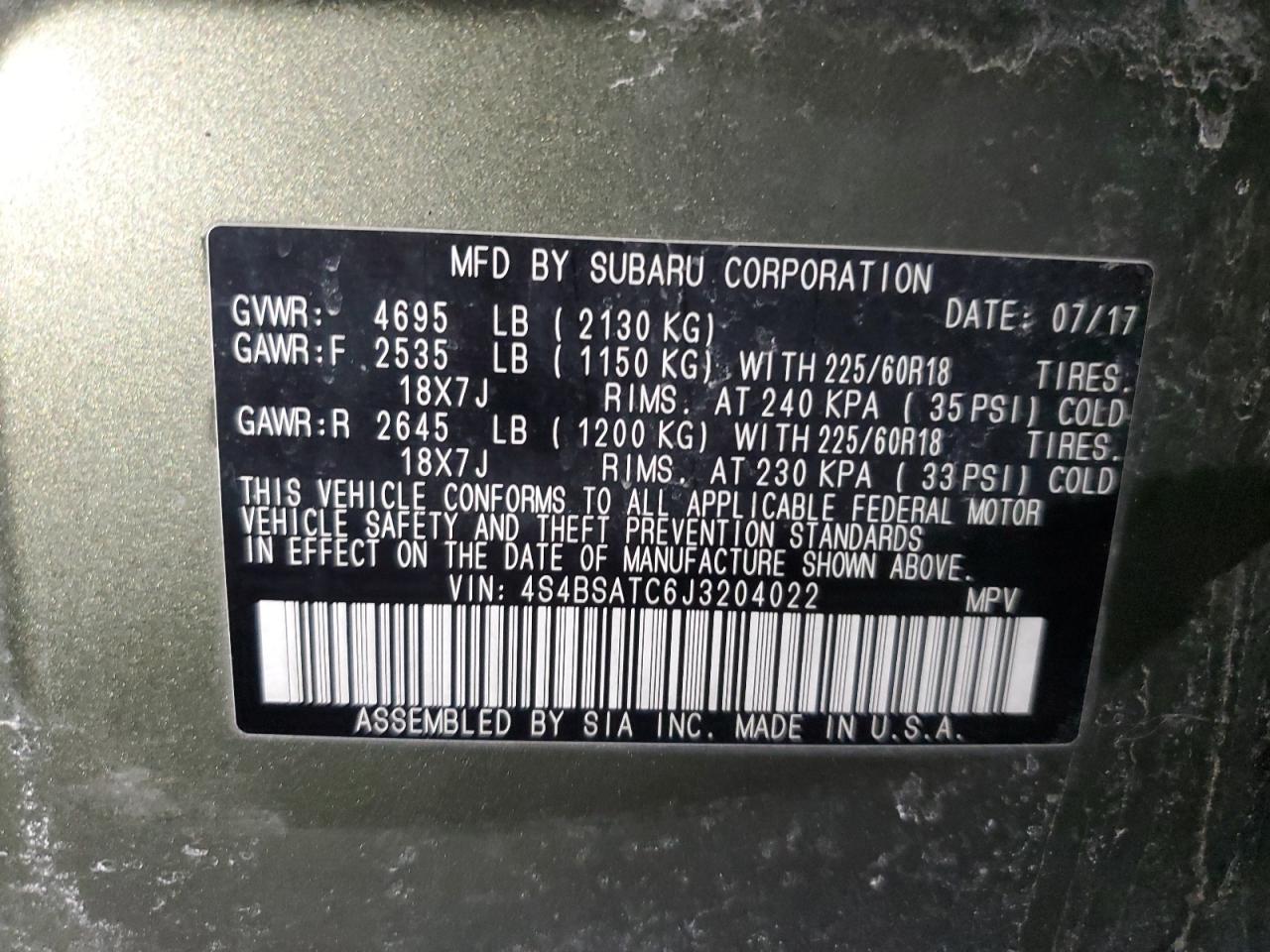 2018 Subaru Outback - Image 13