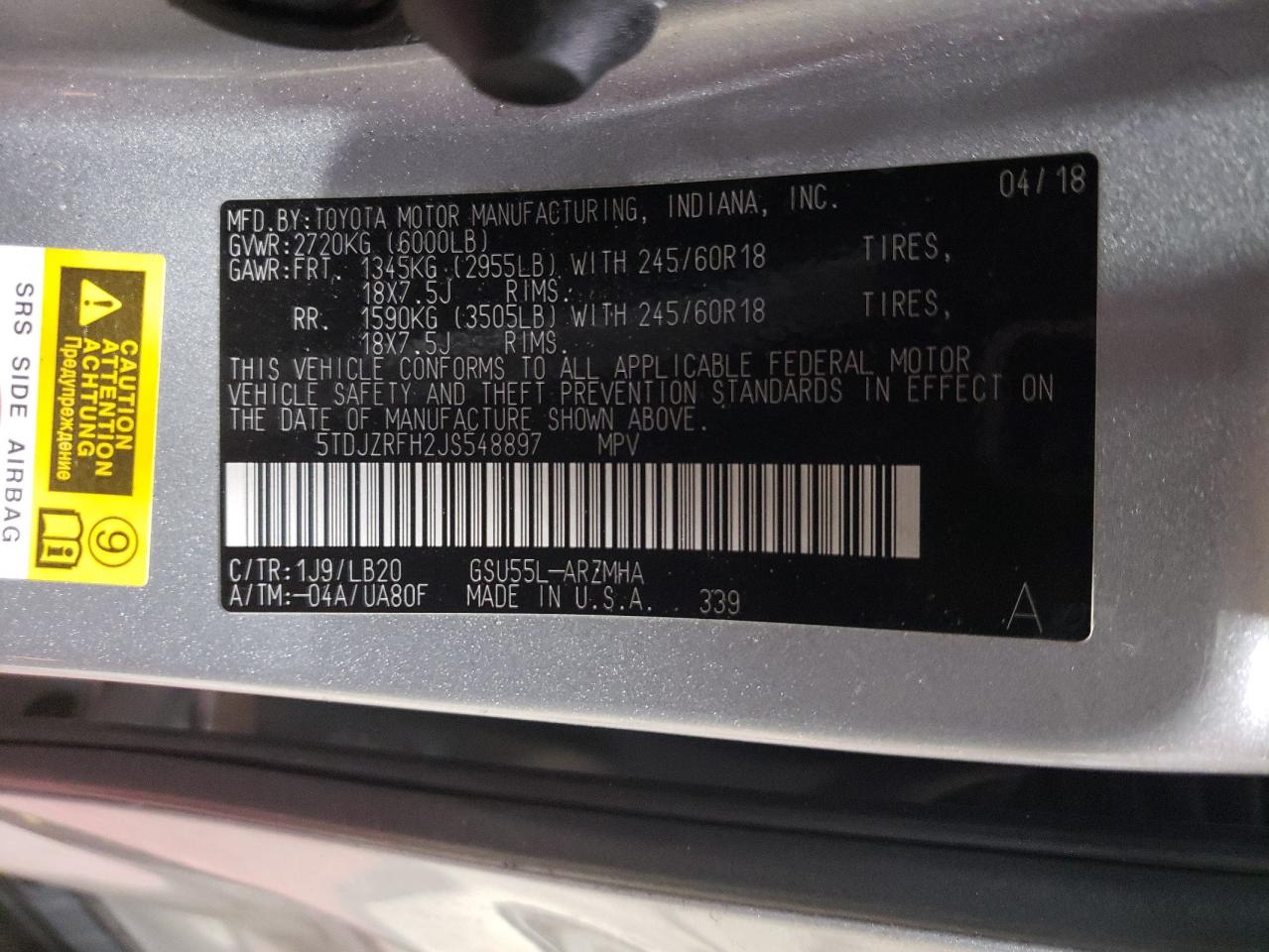 2018 Toyota Highlander - Image 16