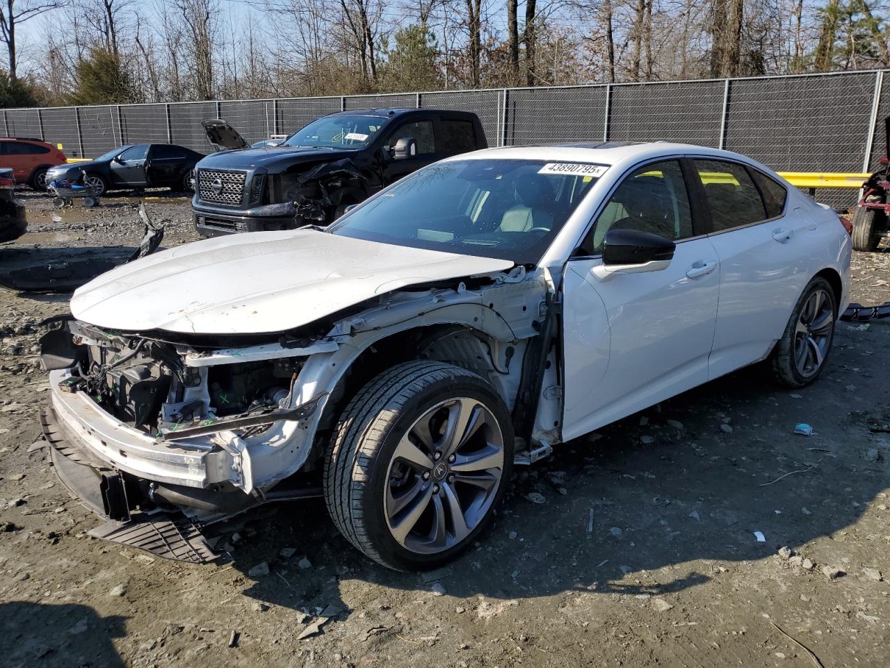 2021 Acura Tlx Advance იყიდება Waldorf-ში, MD - Front End