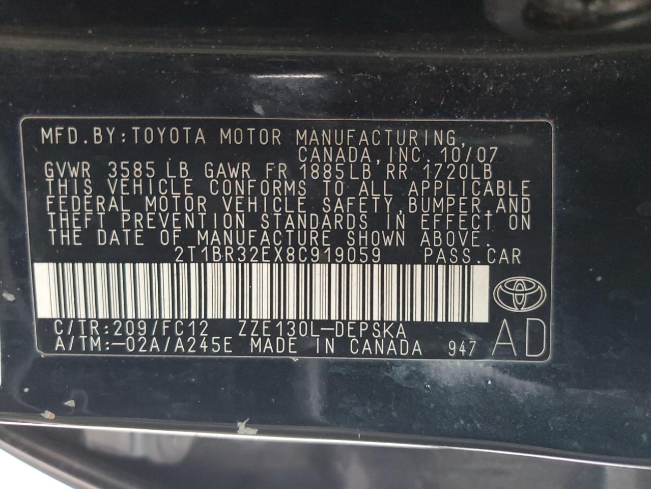 2008 Toyota Corolla - Image 14