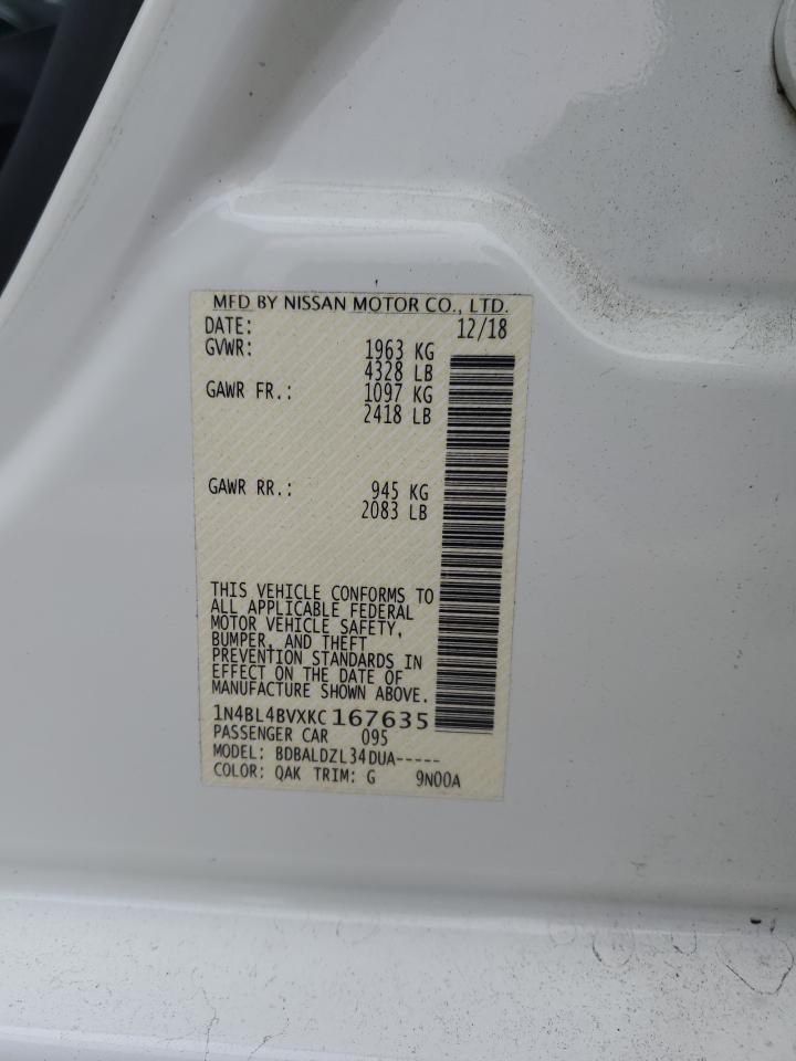 1N4BL4BVXKC167635 NISSAN ALTIMA 2019