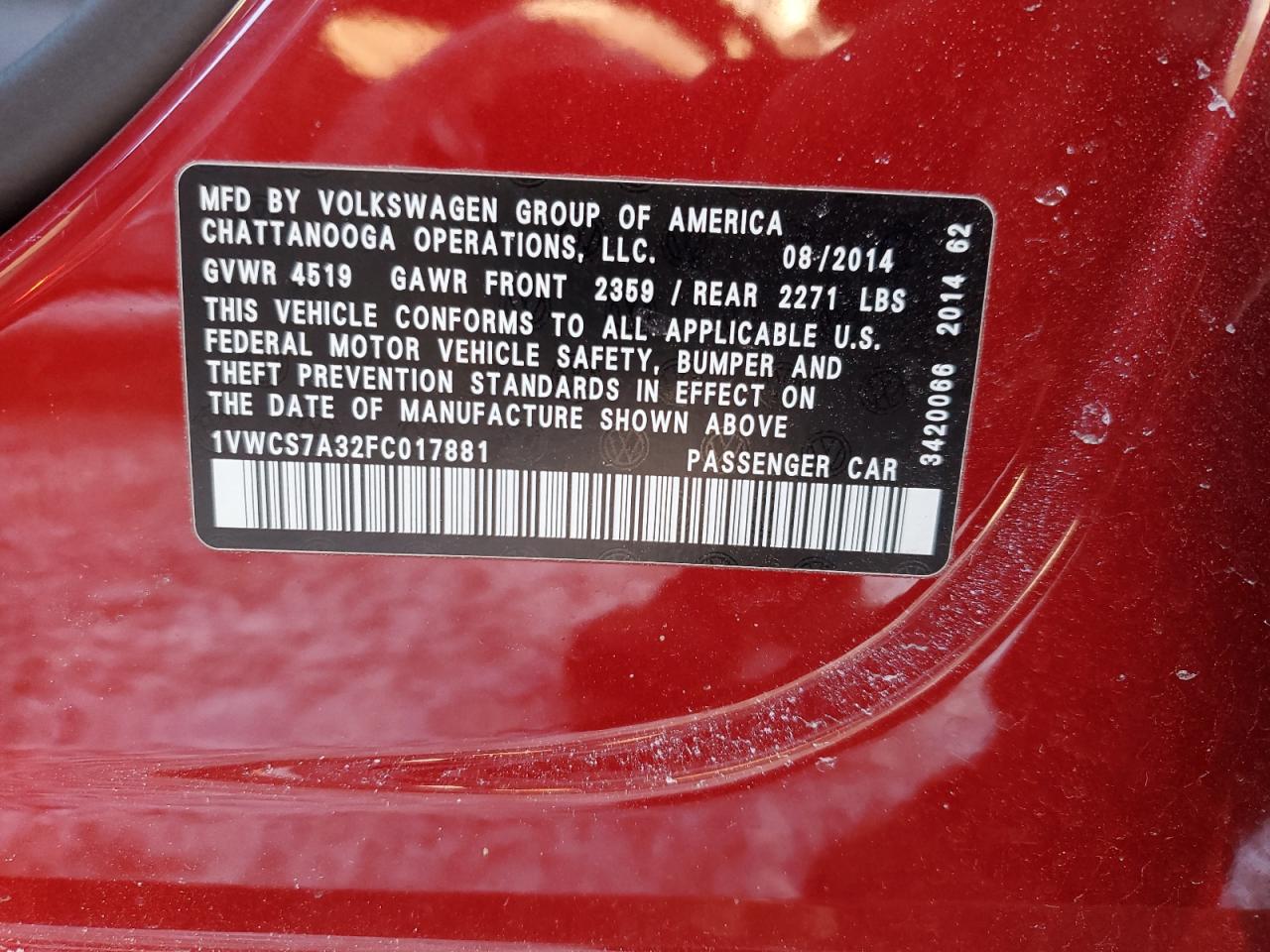 2015 Volkswagen Passat - Image 12