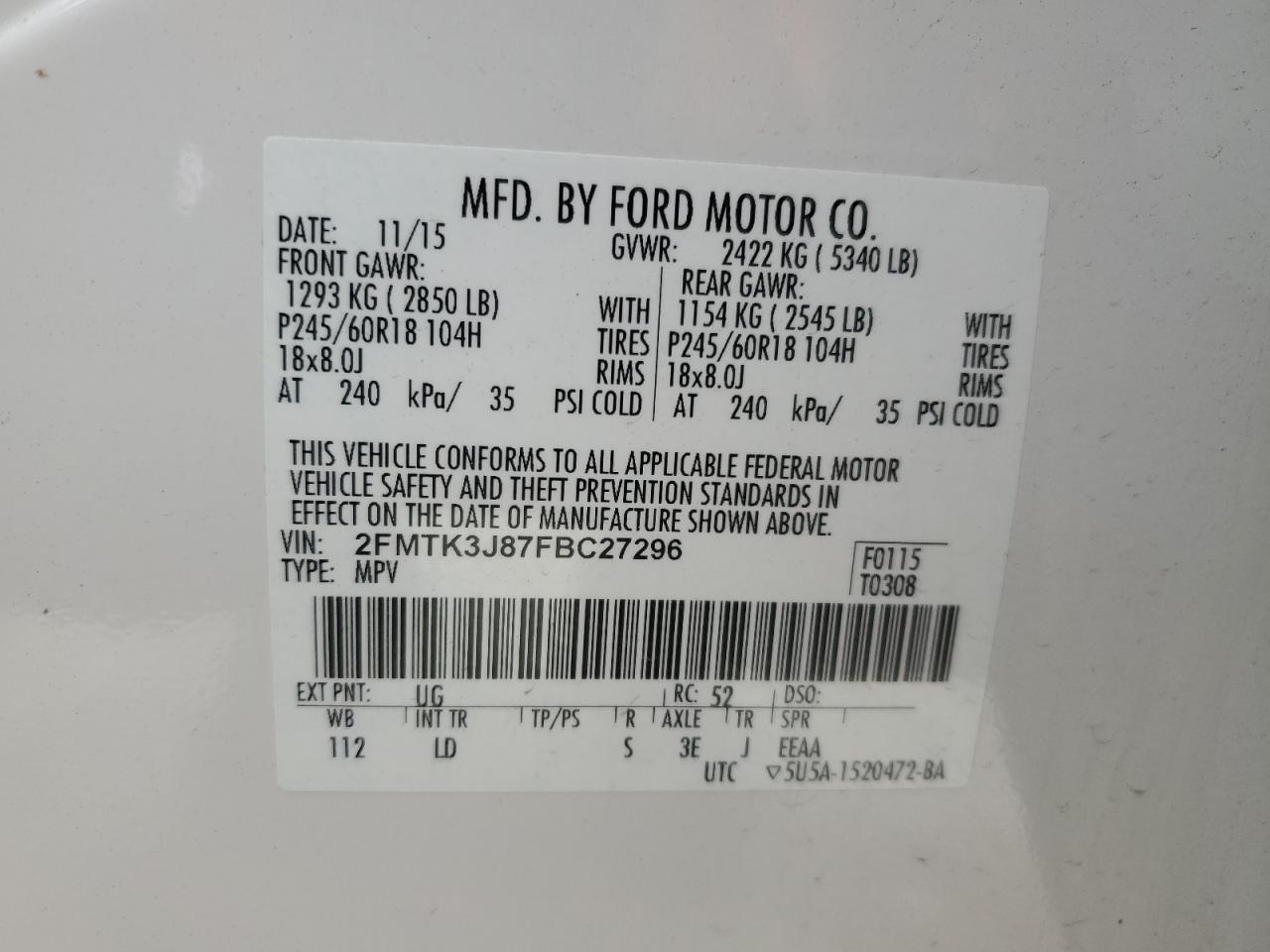2015 Ford Edge - Image 13