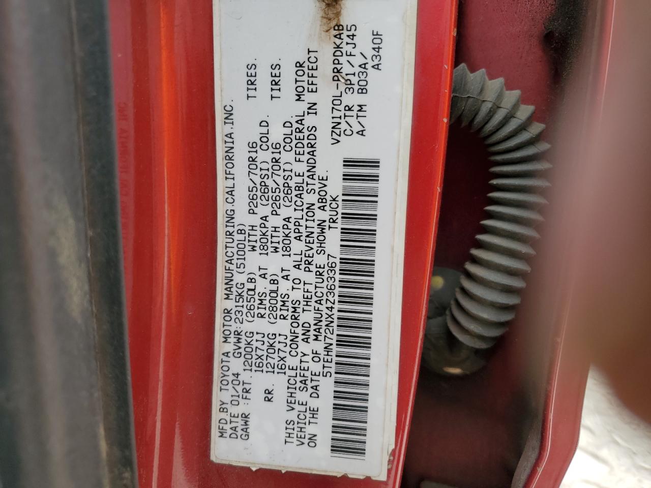 2004 Toyota Tacoma - Image 12