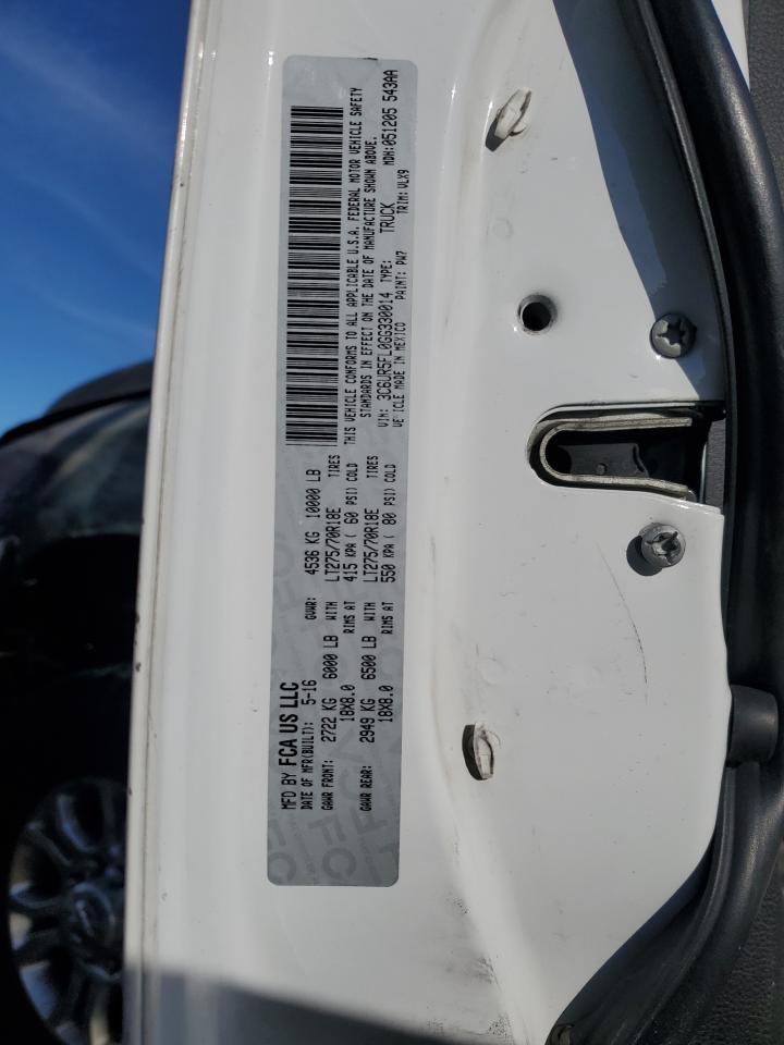 2016 Ram 2500 Laramie VIN: 3C6UR5FL0GG330014 Lot: 45921565