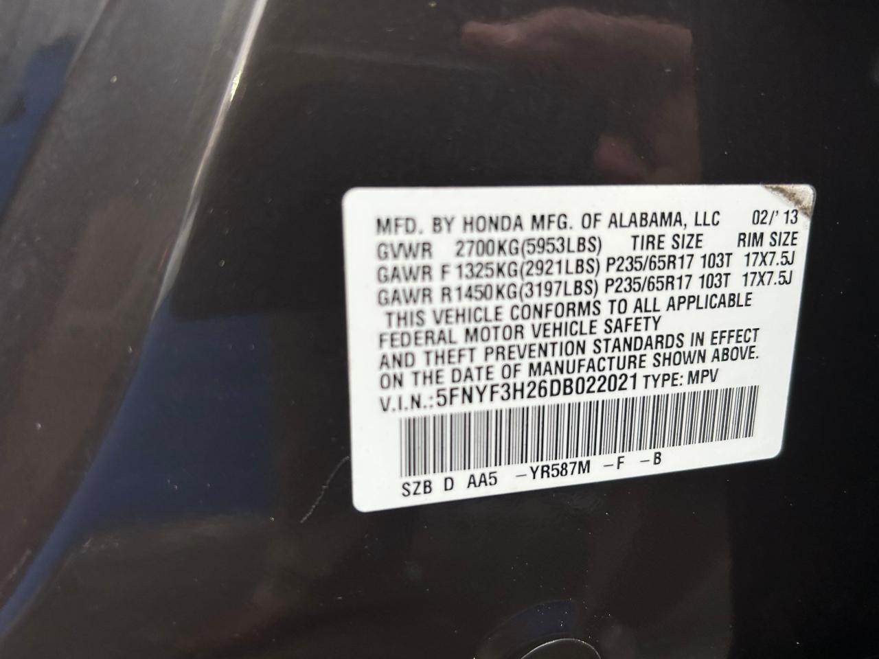 2013 Honda Pilot - Image 10