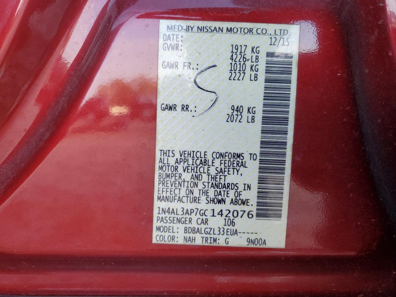 2016 Nissan Altima - Image 14