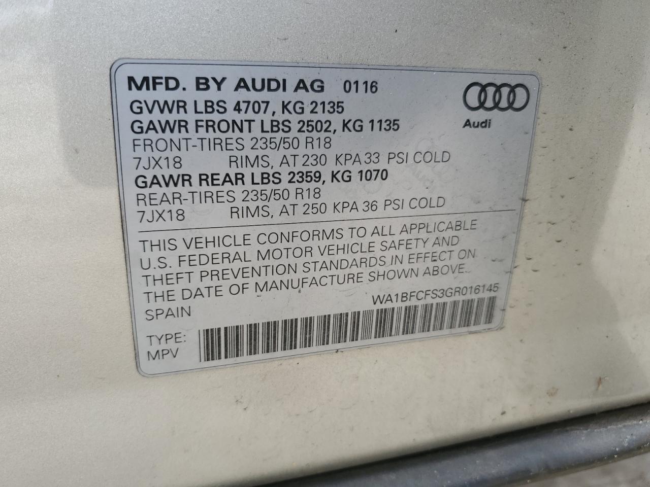 2016 Audi Q3 - Image 13